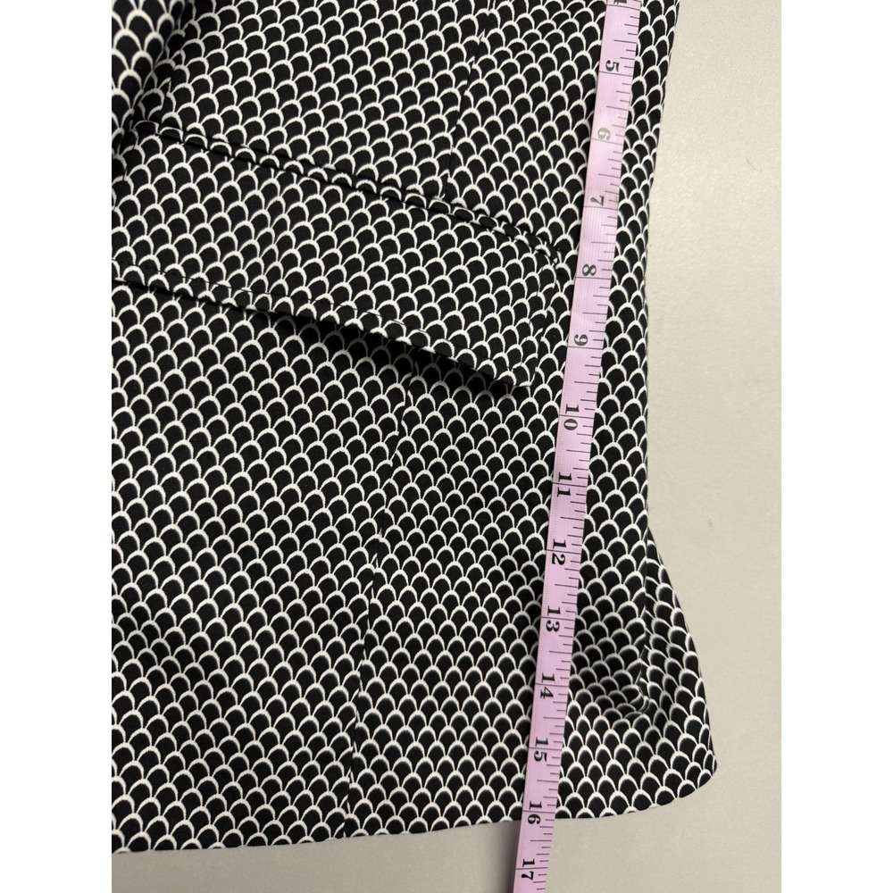 Elena Miro Black & White Geometric blazer. Single Breasted. Womens. Sz 10 - Picture 5 of 16